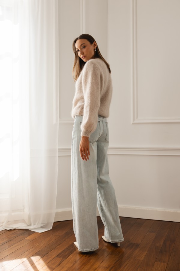 JK549 Wide-Leg Jeans Light Blue