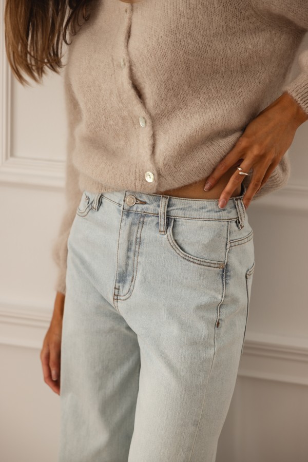 JK549 Wide-Leg Jeans Light Blue