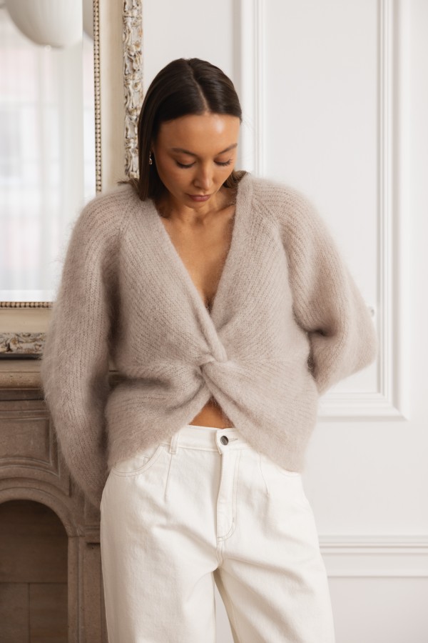 Lexi Spodnie Jeansowe Wide Leg Cream