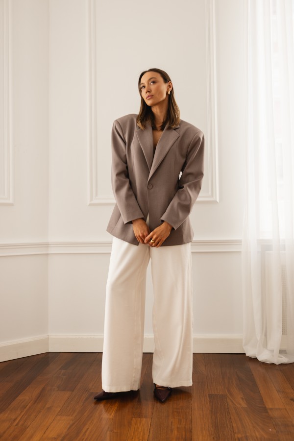 Raven Żakiet Oversize Mokka