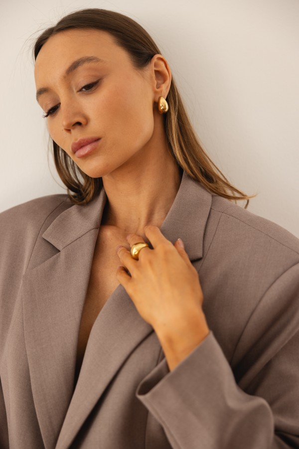 Raven Żakiet Oversize Mokka