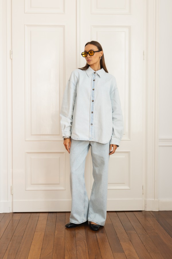 Lexi Wide-Leg Jeans Blue