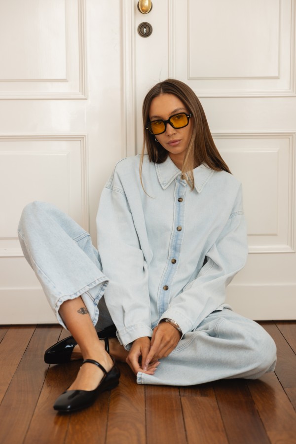 Lexi Wide-Leg Jeans Blue