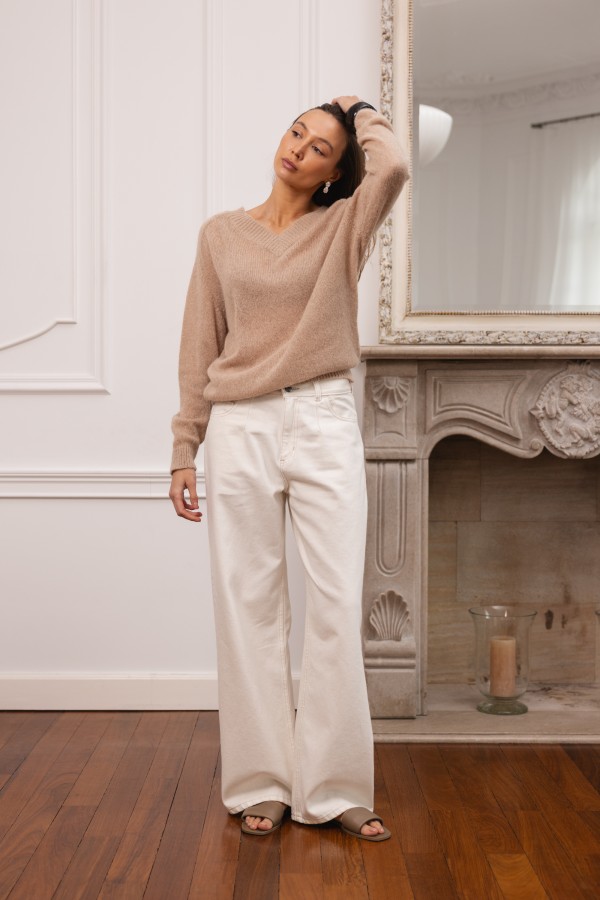 Milan Alpaca Sweater Beige