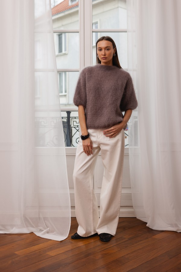 Steven Moherowy Sweter Mokka Premium