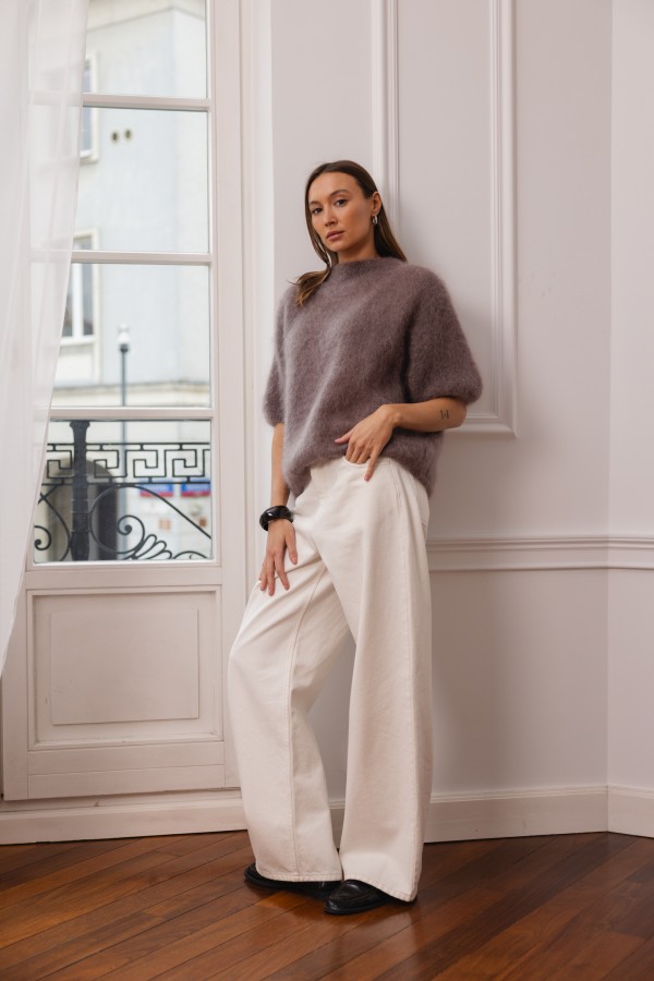 Steven Moherowy Sweter Mokka Premium