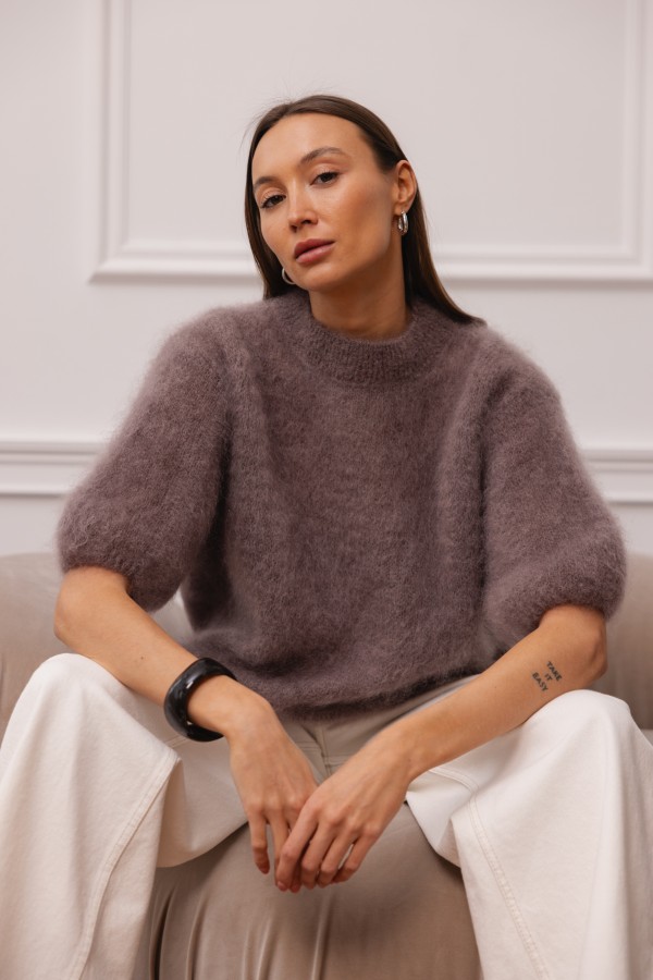 Steven Mohair Sweater Mocha