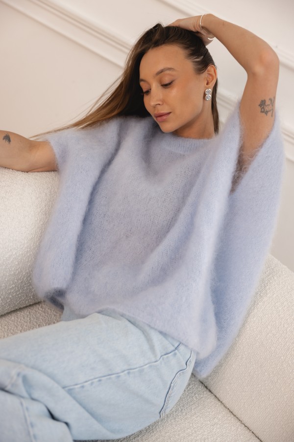 Marco Mohair Sweater Light Blue
