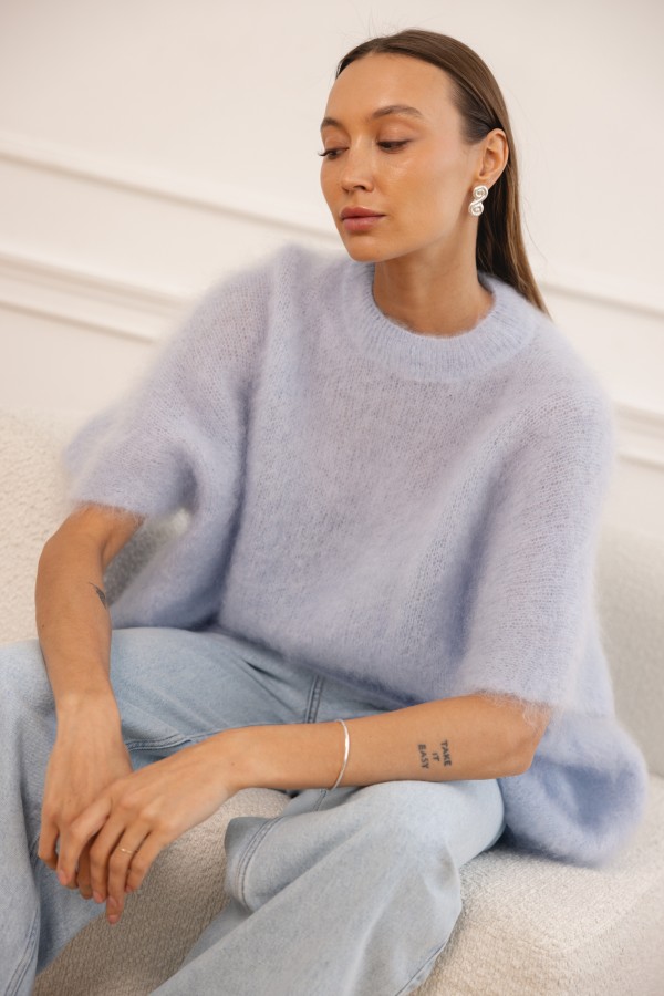 Marco Mohair Sweater Light Blue