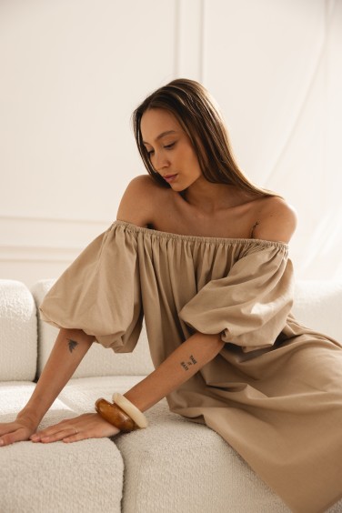 Noemi Sukienka Lniana Off...