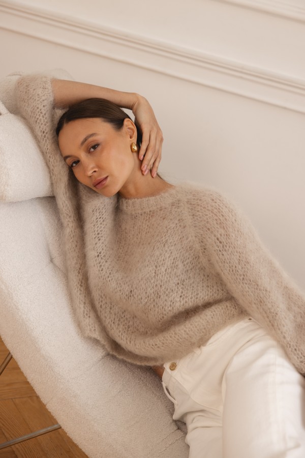 Rooney Mohair Sweater Beige