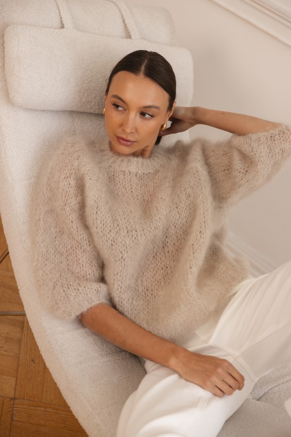 Rooney Sweter Moherowy Beż