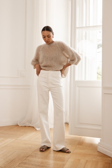 3376 Spodnie Jeansowe Wide...