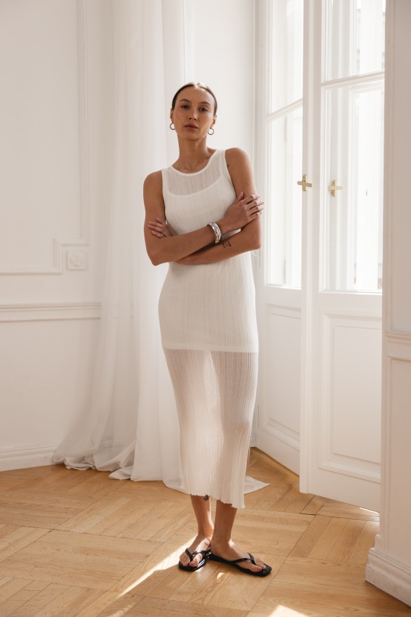 Celine Sukienka Ecru