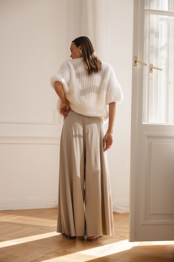 Charlie Moherowy Sweter Ecru Premium