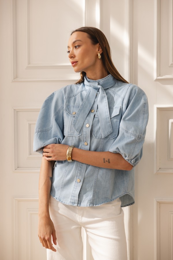Sierra Koszula Jeansowa Blue