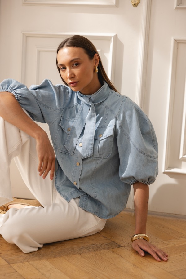 Sierra Koszula Jeansowa Blue