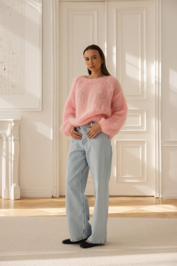 Lenny Sweter Moherowy Pink