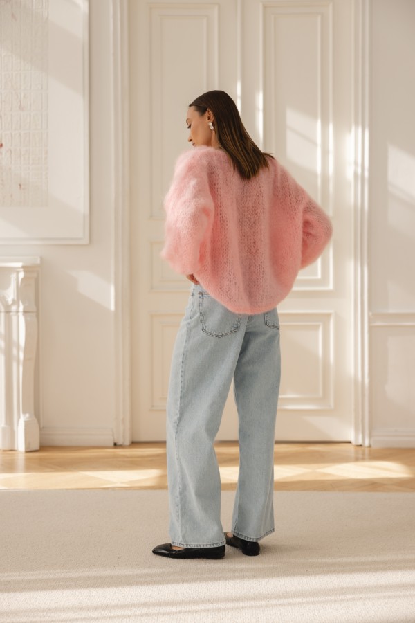 Lenny Sweter Moherowy Pink
