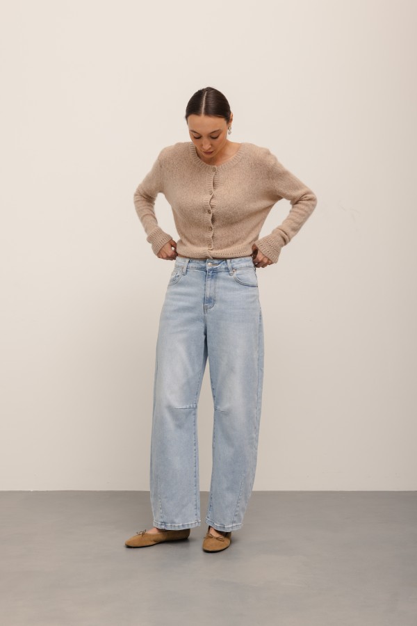 MG685 Spodnie Jeansowe Barrel Blue