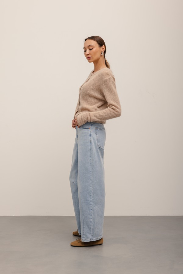 MG685 Spodnie Jeansowe Barrel Blue