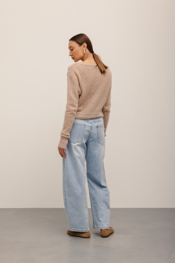 MG685 Spodnie Jeansowe Barrel Blue