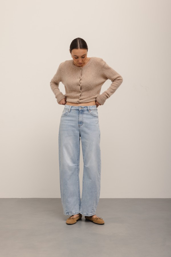 MG685 Spodnie Jeansowe Barrel Blue
