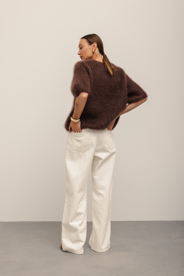 copy of Charlie Moherowy Sweter Chocolate Premium