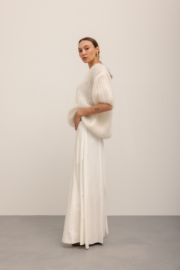 Smith Moherowy Sweter Ecru Premium