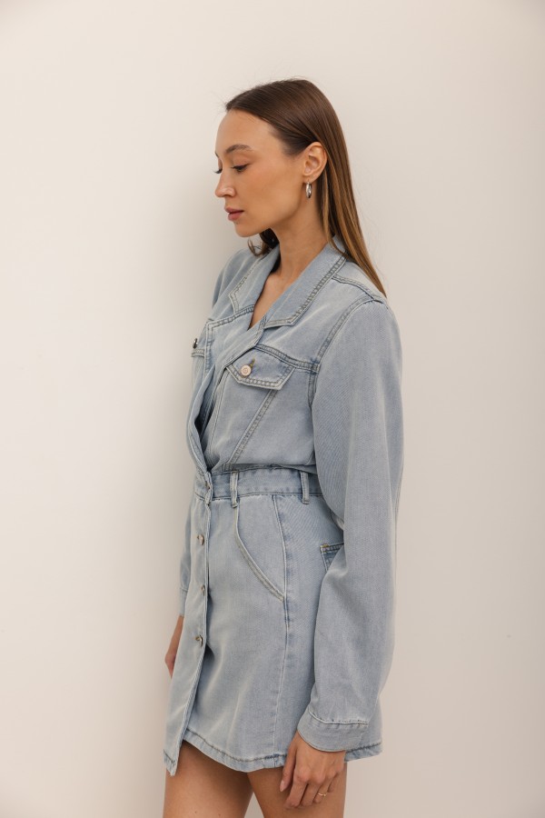 Kate Denim Dress Light Blue