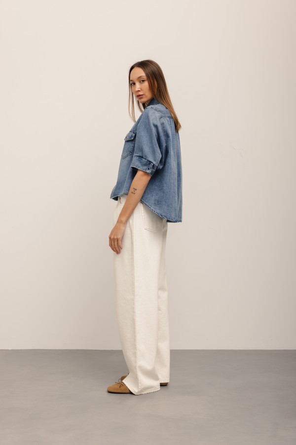Brooklyn Koszula Jeansowa Light Blue