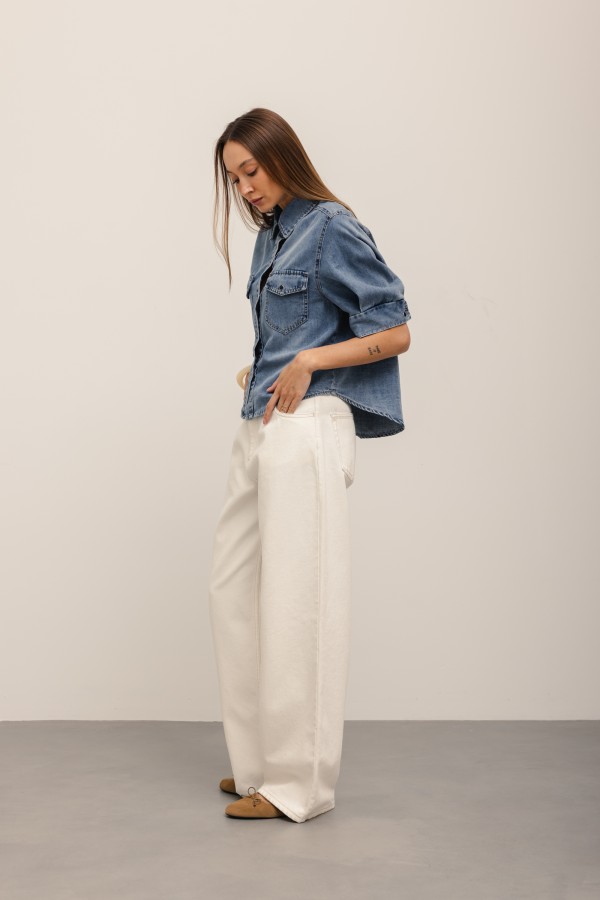 Brooklyn Koszula Jeansowa Light Blue