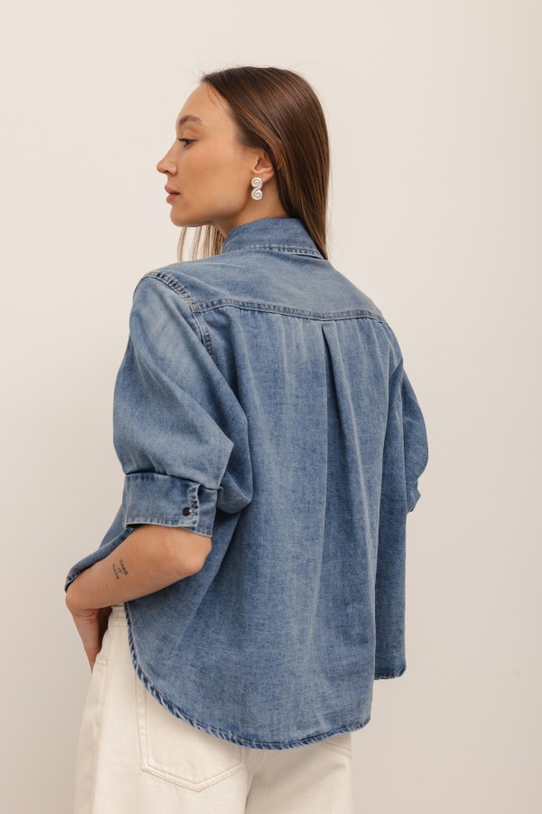 Brooklyn Koszula Jeansowa Light Blue