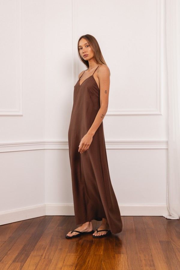 Rene Sukienka Maxi Brown
