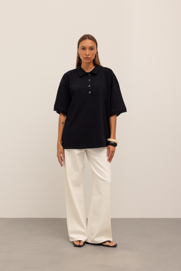 Joel Bluzka Polo Czarna