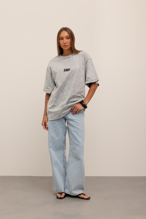 Care T-shirt Gray