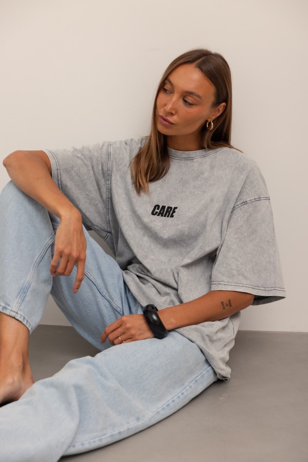 Care T-shirt Gray
