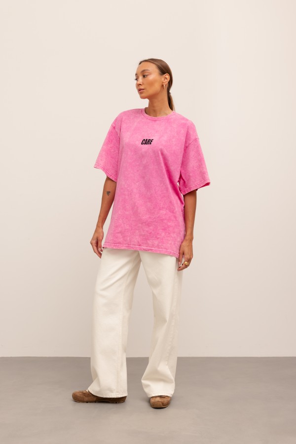 Care T-shirt Róż