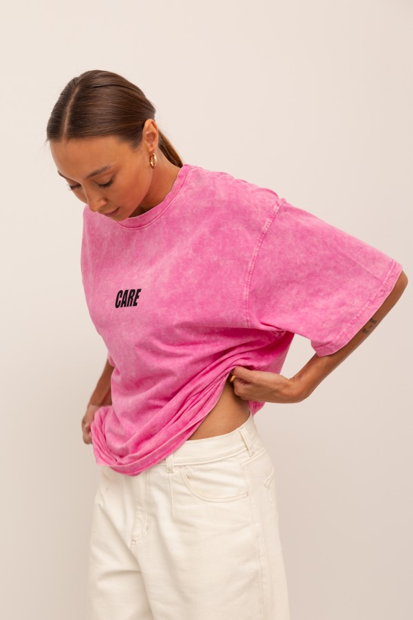 Care T-shirt Róż