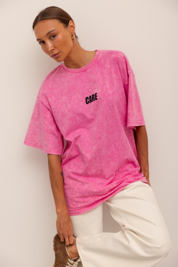 Care T-shirt Róż