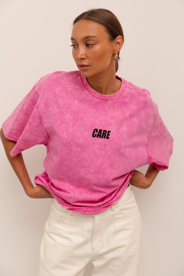 Care T-shirt Róż