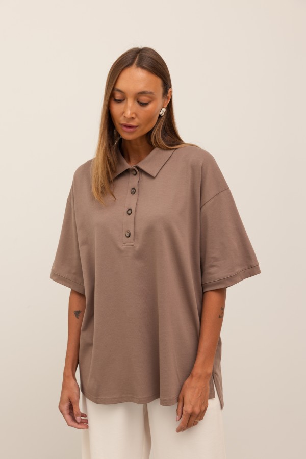 Joel Bluzka Polo Mokka