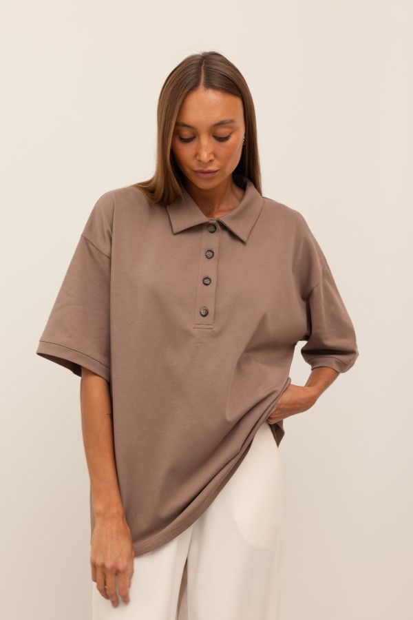 Joel Bluzka Polo Mokka