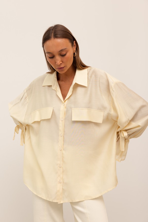 Serena Koszula Butter Yellow