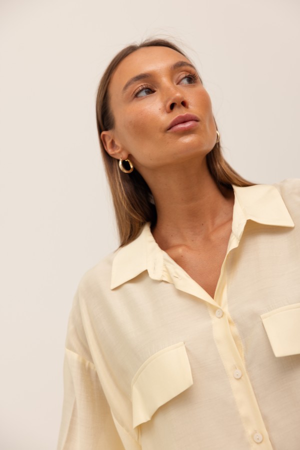 Serena Koszula Butter Yellow