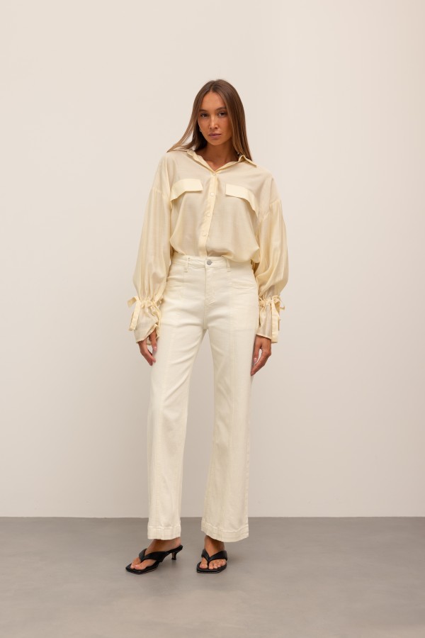 Serena Koszula Butter Yellow
