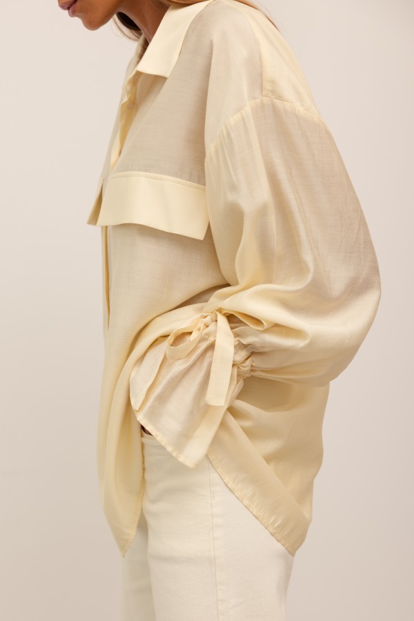 B808 Spodnie Jeansowe Wide Leg Cream