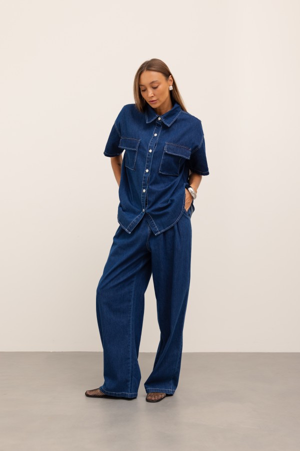Liam Komplet Jeansowy Dark Blue