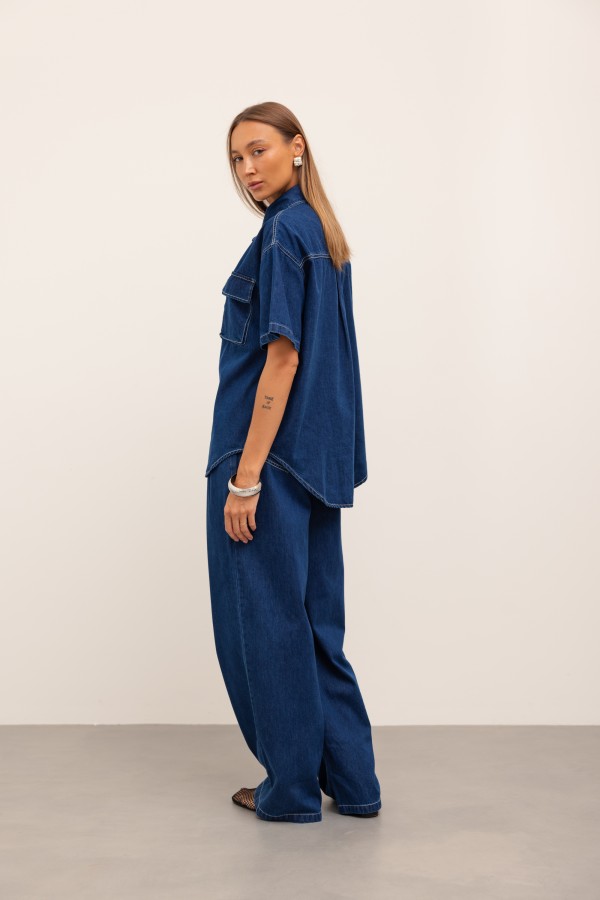 Liam Komplet Jeansowy Dark Blue