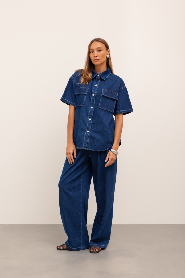 Liam Komplet Jeansowy Dark Blue
